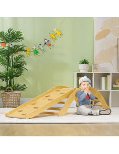 Conjunto de Escalada Montessori Qaba Pikler 4 en 1 Madera 168cm 2