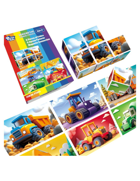 Bloques Magnéticos de Construcción Pairez Toys 6 Piezas 4.2 cm Bloques Magnéticos de Construcción Pairez Toys 6 Piezas 4.2 cm