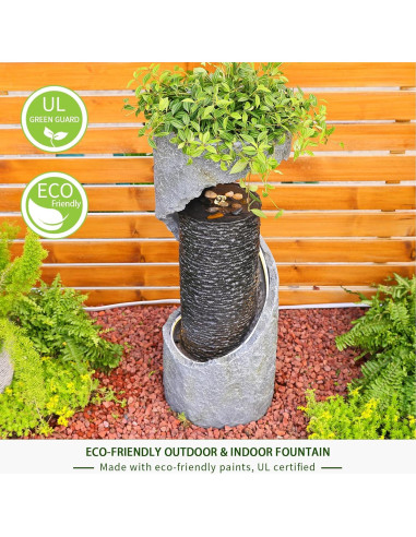 Fuente de Agua Exterior 90 cm Bumilgar con Luces LED