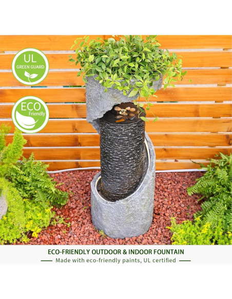 Fuente de Agua Exterior 90 cm Bumilgar con Luces LED Fuente de Agua Exterior 90 cm Bumilgar con Luces LED
