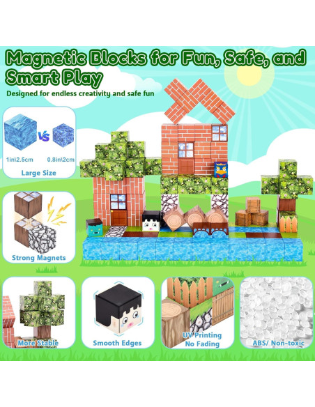Set de Bloques Magnéticos Ludmila 118PCS - Juguetes STEM 3D Set de Bloques Magnéticos Ludmila 118PCS - Juguetes STEM 3D