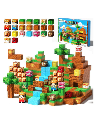 Bloques Magnéticos de Construcción Magpixel 48PCS para Niños 3+