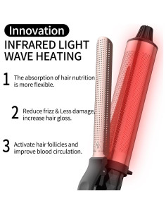 Rizador de Cabello K&K Terapia de Luz Roja Infrarroja 88.9cm 2