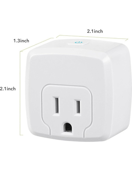 Enchufe Inteligente HBN 15A WiFi Control Remoto 4 Pzs Enchufe Inteligente HBN 15A WiFi Control Remoto 4 Pzs