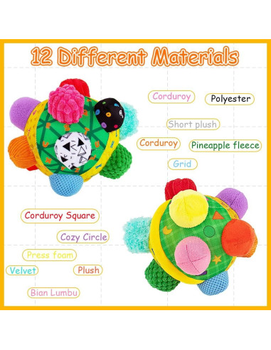 Bola Musical Sensorial para Bebés teytoy - Desarrollo Motor 1-3 Años