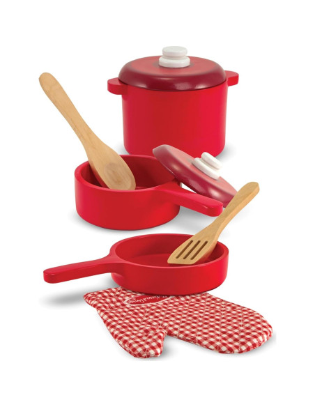 Conjunto de Cocina de Madera Deluxe Melissa & Doug - 8 Piezas Conjunto de Cocina de Madera Deluxe Melissa & Doug - 8 Piezas