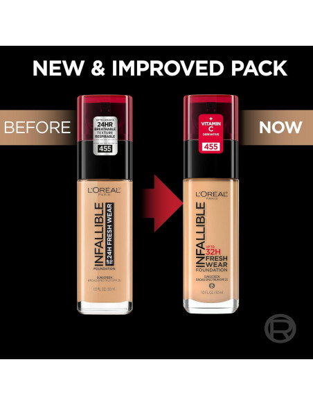Base de Maquillaje L'Oreal Paris Infallible 32h 486 Almendra 29.57ml Base de Maquillaje L'Oreal Paris Infallible 32h 486 Almendra 29.57ml