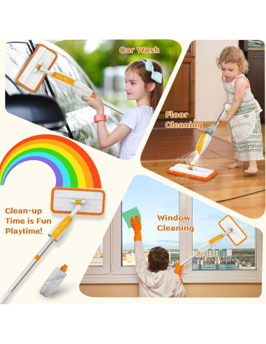 Mopa en Spray para Niños LSCLCIN - Set de Limpieza Montessori