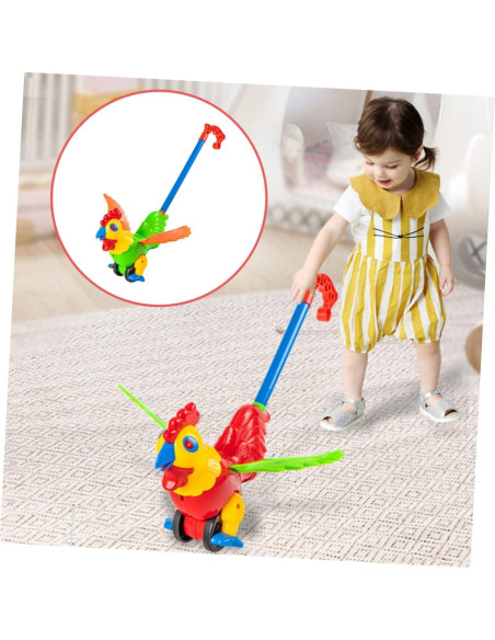 Andador de Empuje Gallo YARNOW Juguete Educativo 32x25 cm Andador de Empuje Gallo YARNOW Juguete Educativo 32x25 cm