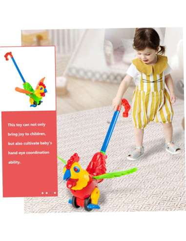 Andador de Empuje Gallo YARNOW Juguete Educativo 32x25 cm