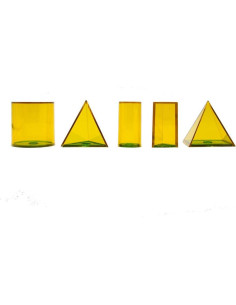 Juego de Formas 3D Rellenables hand2mind - 14 Sólidos Geométricos 2