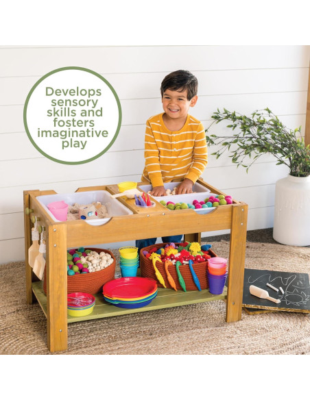 Mesa Sensorial de Madera MindWare - Juego para Niños 3-6 Años Mesa Sensorial de Madera MindWare - Juego para Niños 3-6 Años