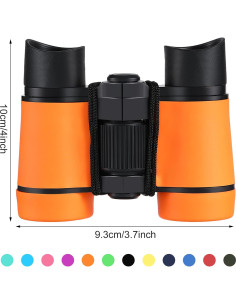 12 Prismáticos para Niños Yunsailing - A Prueba de Golpes, 4x30mm 2