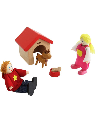 Casa de Muñecas de Madera Hape con Figuras y Mascotas