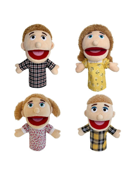 Conjunto de 4 Títeres de Mano JUSTQUNSEEN para Niños 4-8 Años Conjunto de 4 Títeres de Mano JUSTQUNSEEN para Niños 4-8 Años