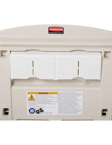Estación de Cambio de Bebés Vertical Rubbermaid FG781988LPLAT - Plegable con Seguridad Estación de Cambio de Bebés Vertical Rubbermaid FG781988LPLAT - Plegable con Seguridad