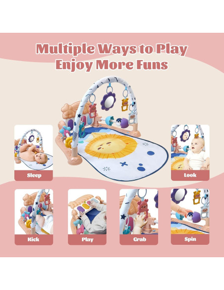 Alfombra de Juego para Bebés Cuterabit con Piano y Juguetes Alfombra de Juego para Bebés Cuterabit con Piano y Juguetes