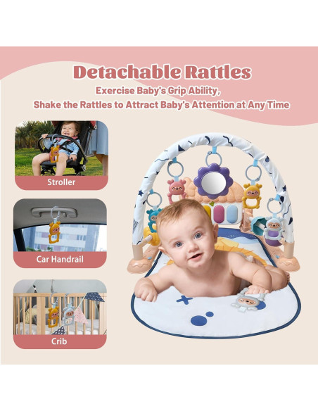 Alfombra de Juego para Bebés Cuterabit con Piano y Juguetes Alfombra de Juego para Bebés Cuterabit con Piano y Juguetes