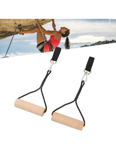 Entrenador de Fuerza Equlup con Anillos Gimnásticos de Madera