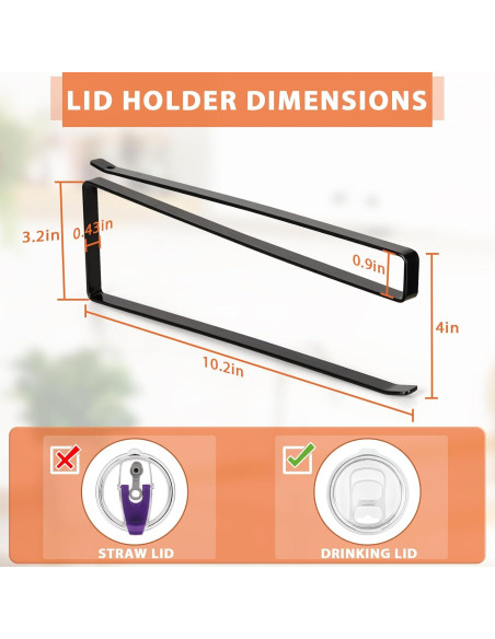 Organizador de Tapas de Vaso Jolensoy Negro 10 Tapas Organizador de Tapas de Vaso Jolensoy Negro 10 Tapas