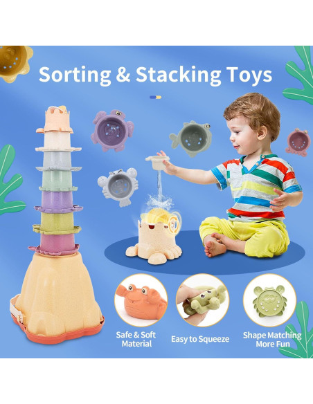 Set de Juguetes Montessori 17PCS BYFWH para Bebés 6-48 Meses Set de Juguetes Montessori 17PCS BYFWH para Bebés 6-48 Meses