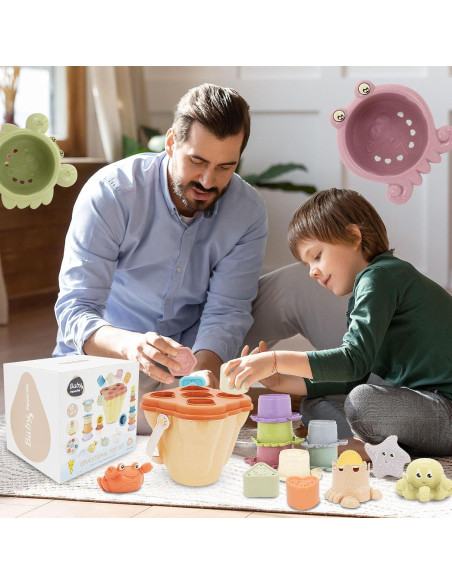 Set de Juguetes Montessori 17PCS BYFWH para Bebés 6-48 Meses Set de Juguetes Montessori 17PCS BYFWH para Bebés 6-48 Meses