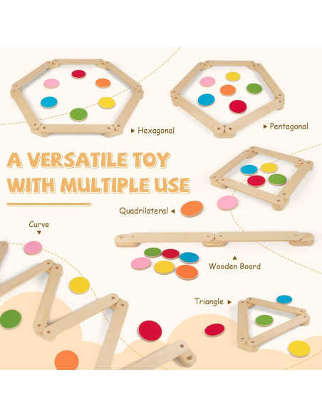 Juego de equilibrio INFANS 20 PCS Madera Antideslizante Juego de equilibrio INFANS 20 PCS Madera Antideslizante