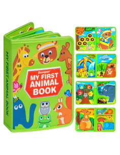 Libro Ocupado Montessori de Animales Quanquer 30 en 1 - Juguete Educativo para Niños 1-3 Años