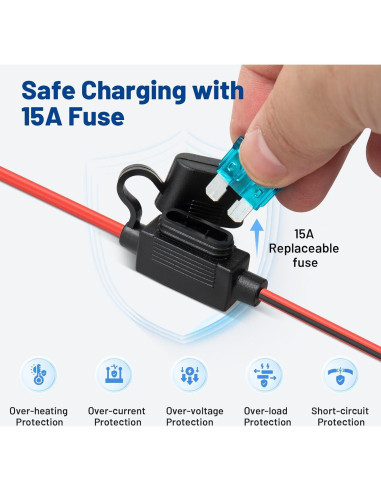 Cable de Alimentación 12V Anina para Nevera de Coche 3m