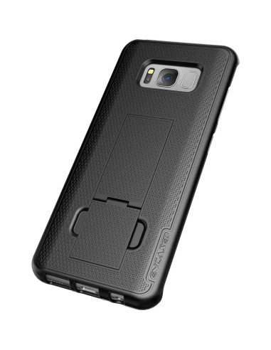 Funda con clip de cinturón Encased para Galaxy S8 - Negro