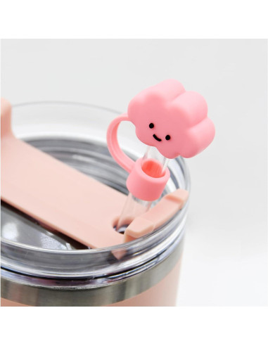 Tapa para Copas Stanley Meitesti 6 Piezas Rosa Reutilizables