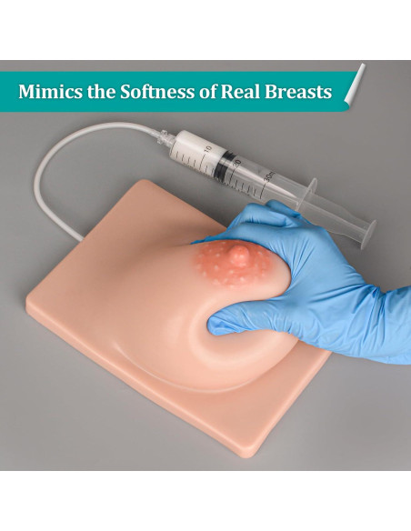 Modelo de Lactancia Izquierdo MedEduQuest Silicona 21.96x16.99cm Modelo de Lactancia Izquierdo MedEduQuest Silicona 21.96x16.99cm