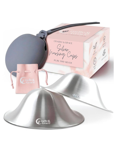 Copas de Lactancia de Plata Pura 999 Cradle & Grace - Tamaño Regular