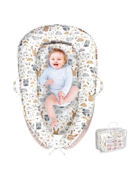 Cojín Portátil para Bebés 0-24 Meses - Nido Viaje Búho Cojín Portátil para Bebés 0-24 Meses - Nido Viaje Búho