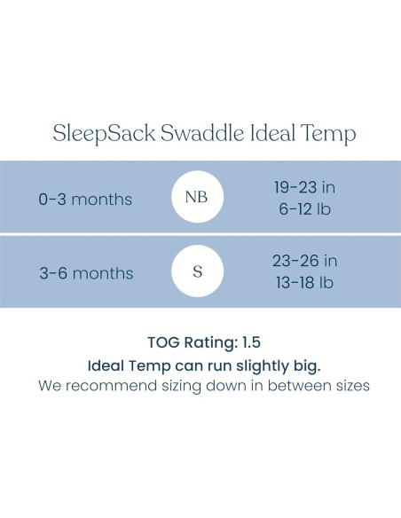 Saco de Dormir HALO Sleepsack Swaddle Ideal Temp 3-6 Meses Saco de Dormir HALO Sleepsack Swaddle Ideal Temp 3-6 Meses