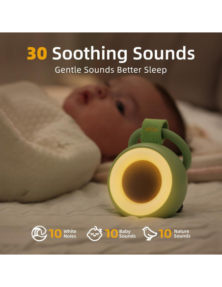 Máquina de Sonido Portátil Alilo Aguacate 30 Sonidos Luz Nocturna Máquina de Sonido Portátil Alilo Aguacate 30 Sonidos Luz Nocturna