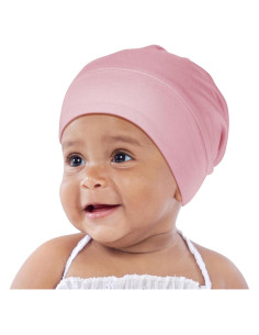 Bonete de Seda para Bebés OLESILK 0-6 Meses Rosa