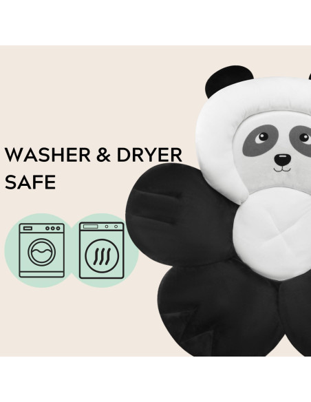 Almohadilla de Baño para Bebés PandaEar - Asiento Suave Negro Almohadilla de Baño para Bebés PandaEar - Asiento Suave Negro