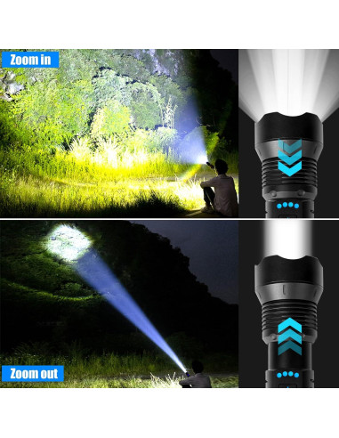Linterna LED Foleto SJ p70-2 100000 Lúmenes 5 Modos
