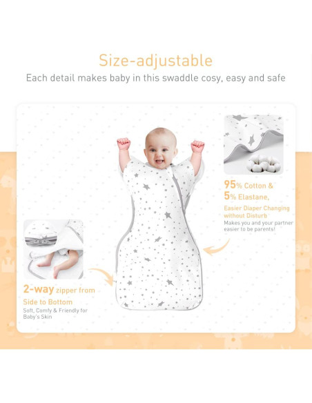 Saco de Dormir Knirose Swaddle 3-en-1 para Bebés Saco de Dormir Knirose Swaddle 3-en-1 para Bebés