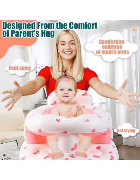 Asiento Inflable Bavbiiy para Bebés 3-36 Meses con Soporte Asiento Inflable Bavbiiy para Bebés 3-36 Meses con Soporte