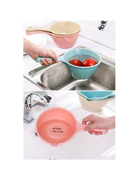 Set de 3 Cucharones de Plástico para Baño y Cocina 28.5cm Set de 3 Cucharones de Plástico para Baño y Cocina 28.5cm