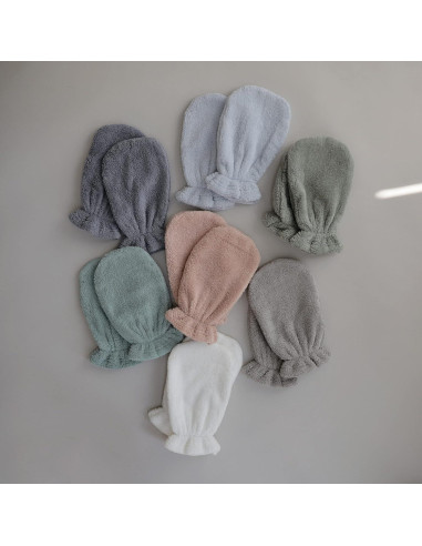 Mitones de Baño Mushie para Bebé | Algodón Orgánico | 2 Piezas