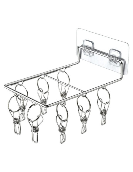 Perchero Autoadhesivo NOOMIEQCF de Acero Inoxidable 19x15cm Perchero Autoadhesivo NOOMIEQCF de Acero Inoxidable 19x15cm