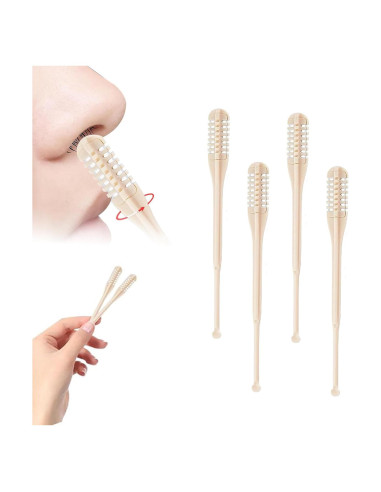 Cortador de Vello Nasal Yilia 2-en-1 Manual 360 - 4 Piezas
