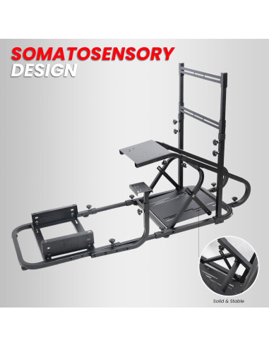 Cockpit Simulador de Carreras Jiabeir con Soporte Ajustable