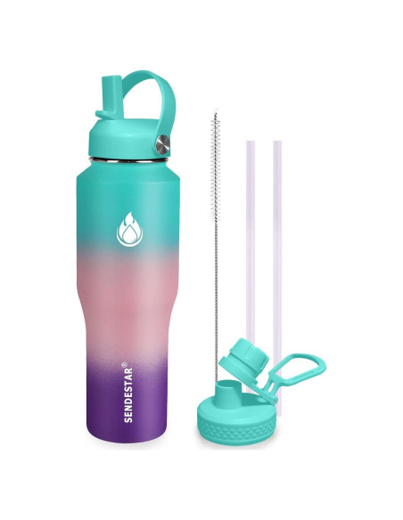 Botella de Agua SENDESTAR 32oz Acero Inoxidable Aislada Botella de Agua SENDESTAR 32oz Acero Inoxidable Aislada