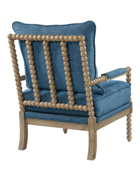 Silla de Acento OSP Home Furnishings Fletcher Azul Marino Silla de Acento OSP Home Furnishings Fletcher Azul Marino