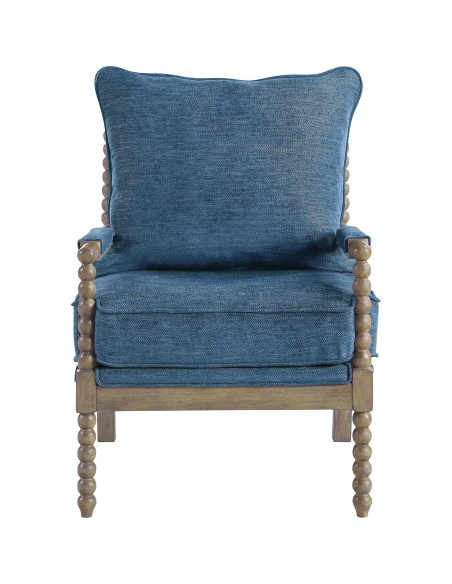 Silla de Acento OSP Home Furnishings Fletcher Azul Marino Silla de Acento OSP Home Furnishings Fletcher Azul Marino