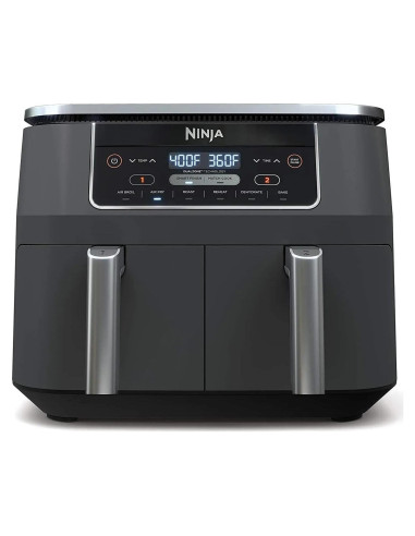 Freidora de Aire Ninja DZ201 8 Cuartos 6-en-1 Gris Renovada